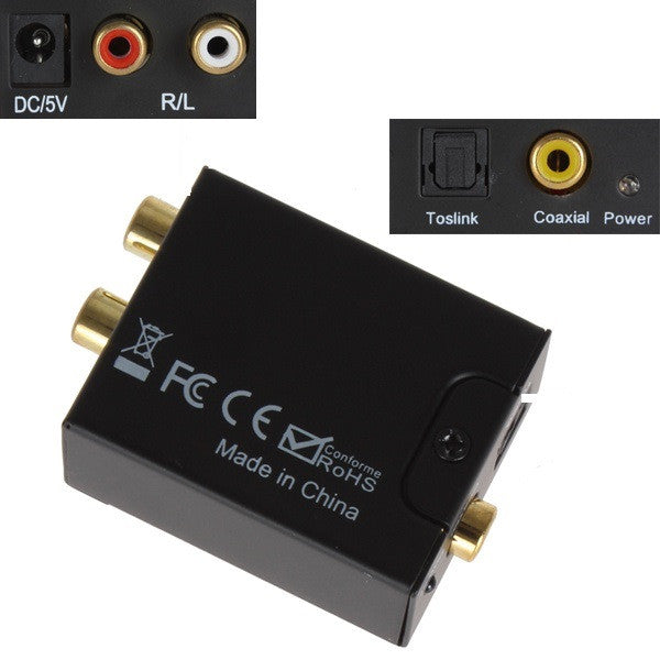 Convertisseur optique coaxial optique conv-optcoax toslink in vers rca out cinch ECLATS DESTOCKAGE