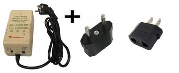Convertisseur reversible 100w 220v 110/220 110v avec 2 adaptateurs - ECLATS DESTOCKAGE