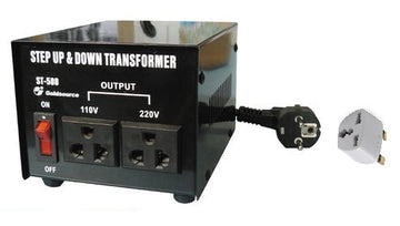 Convertisseur reversible 110 220 avec adaptateur uk changeur 220v 110v 500w 230v 115v 240v 120v - ECLATS DESTOCKAGE