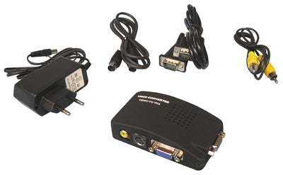 Convertisseur signal video tv vers signal vga modulateur transmetteur change signal ECLATS DESTOCKAGE
