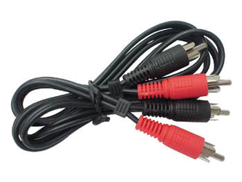 Cordon 1,2m 2 rca mâle vers 2 rca mâle avw021 cable moniteur surveillance securite avw021 ECLATS DESTOCKAGE