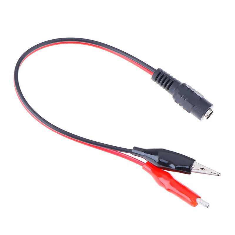 Cordon adaptateur alimentation par pince crocodile vers fiche alimentation 5.5 x 2.1mm femelle dc ECLATS DESTOCKAGE