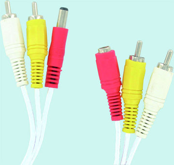 Cordon audio video 10m 2 rca mâle/2 rca mâle alim jack alim femelle vers jack alim cable camera ECLATS DESTOCKAGE