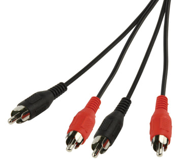 Cordon audio video cable-521/10 2 rca mâle vers 2 rca mâle 10m cable camera surveillance ECLATS DESTOCKAGE