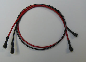 Cordon batterie avec cosse femelle femelle 6.4mm pour batterie 12v4 12v5 6v4 6v6 - ECLATS DESTOCKAGE