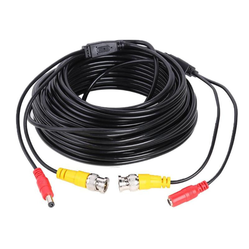 Cordon coaxial 30m bnc alimentation jack femelle rg59 vers jack alim mâle ECLATS DESTOCKAGE