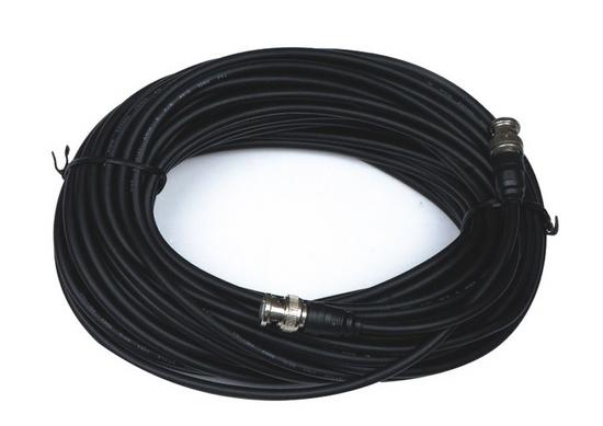 Cordon coaxial 75 ohm 20m bnc mâle vers bnc mâle cable video surveillance securite - ECLATS DESTOCKAGE