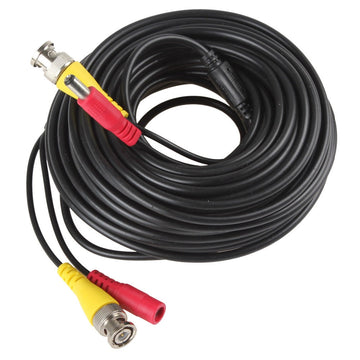 Cordon coaxial rg59 20m 18m BNC DC pour camera video surveillance ECLATS DESTOCKAGE
