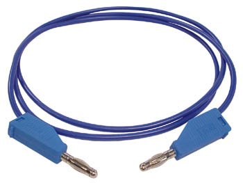 Cordon de mesure fiche banane 4mm bleu ECLATS DESTOCKAGE