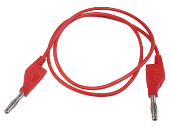 Cordon de mesure fiche banane 4mm rouge ECLATS DESTOCKAGE