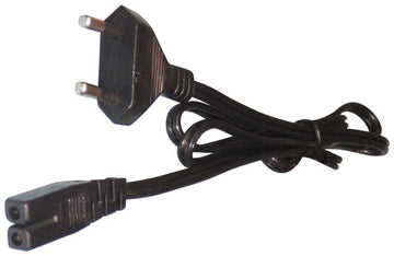 Cordon electrique 1m 2x0.75mm2 male 2,5a vers femelle mini philips cable secteur cable-704 ECLATS DESTOCKAGE