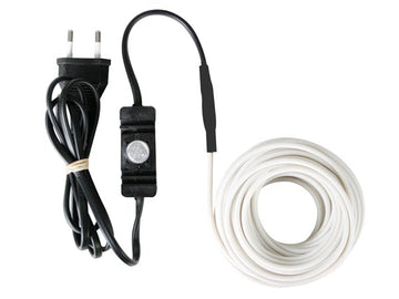 Cordon electrique chauffant thermostat cable antigel 24m 2x12m 120-1t anti gel canalisation tuyau ECLATS DESTOCKAGE