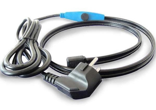 Cordon electrique taille 1 metre anti gel cable chauffant antigel avec thermostat tuyau ECLATS DESTOCKAGE