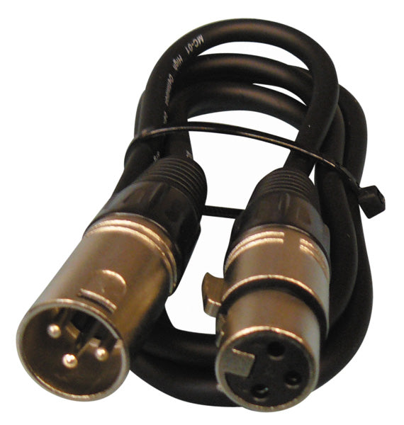 Cordon ligne micro blinde 1m xlr mal  xlr fem cable et connectique audio liaison ampli table mix ECLATS DESTOCKAGE