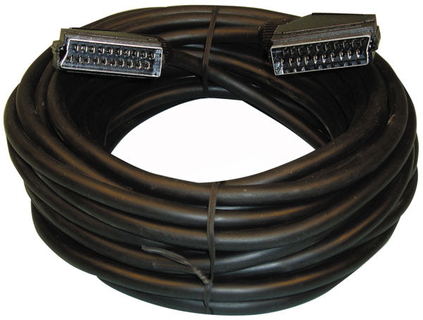 Cordon peritel 10m mâle mâle television connexion tv avw055 scart 03lc/10 entierement cable ECLATS DESTOCKAGE
