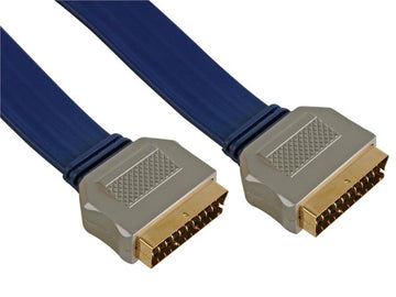 Cordon peritel entierement cable 5m television scart 03lc/5 avw054 mâle mâle ECLATS DESTOCKAGE