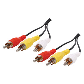 Cordon rca audio video cable 3 rca mâle vers 3 rca mâle 1.5 metre cable-521/2 ECLATS DESTOCKAGE