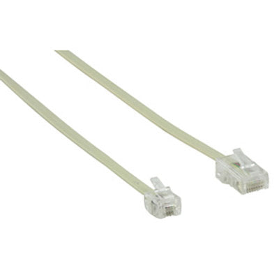 Cordon telephonique 10m rj11 6p4c vers rj45 8p4c fiche cable telephone hqb-t017/10 ECLATS DESTOCKAGE