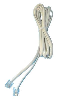Cordon telephonique 2m rj11 vers rj11 6p/4c fiche cable fil telephone ECLATS DESTOCKAGE