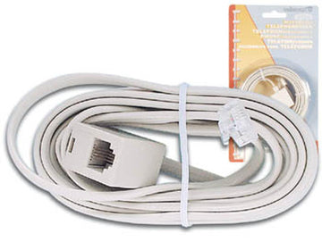 Cordon telephonique 4m rj11 vers rj11 femelle 6p/4c rallonge prolongateur cable fil telephone tcu334 ECLATS DESTOCKAGE