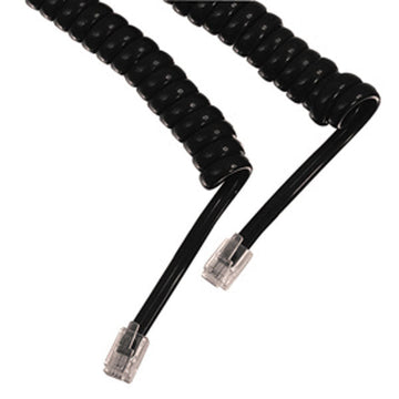 Cordon telephonique souple a spirale extensible tel-0017/2b 2m rj11 vers rj11 6p/4c fiche cable fil ECLATS DESTOCKAGE