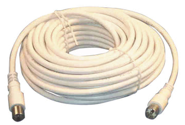 Cordon tv blanc en 10m avec adaptateur 9,5 television rallonge tv prolongateur tv ECLATS DESTOCKAGE