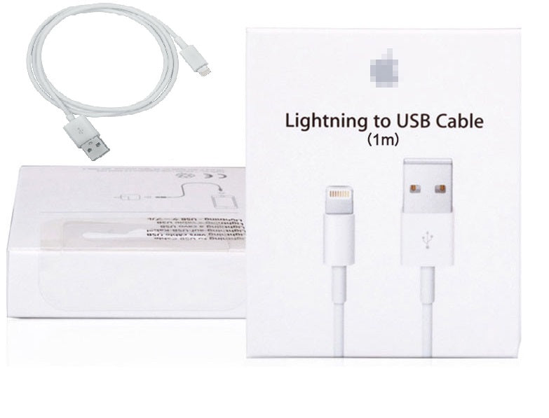 Cordon usb 100 cm cable chargeur syncronisateur pour iphone 5 5c 5s + carton emballage ECLATS DESTOCKAGE