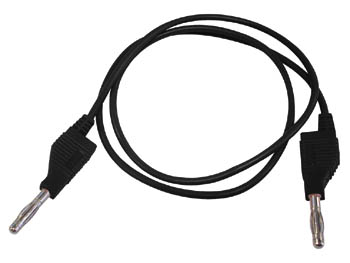 Cordons de mesure fiche banane 4mm noir ECLATS DESTOCKAGE