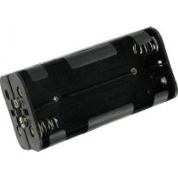 Coupleur 8 piles R14 type c lr14 a cosses 54x110x52mm boitier coffret 8 batteries mn1400 am2 e93 - ECLATS DESTOCKAGE