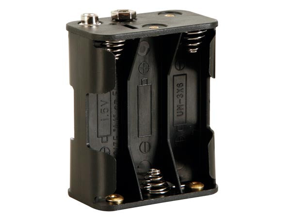 Coupleur de 6 piles aa lr6 r6 avec contacts a pression boitier coffre bh363b ECLATS DESTOCKAGE