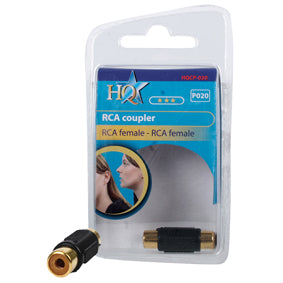 Coupleur rca femelle vers rca femelle adaptateur hqcp-020 connecteur plaqué or konig ac-065 ECLATS DESTOCKAGE