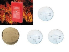 Couverture anti-feu + 3 détecteur de fumée en14604 + 1 détecteur de co