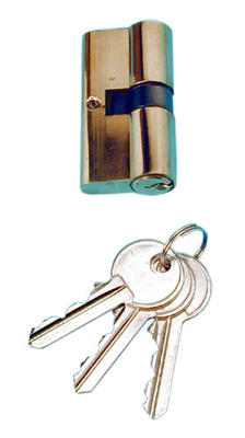 Cylindre metal porte 3 clés profil européen canon metallique securité europe ECLATS DESTOCKAGE