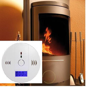 Detecteur alarme monoxyde de carbone bureau ecran lcd 9v gaz ECLATS DESTOCKAGE
