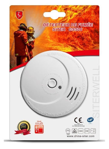 Détecteur de fumée 9v anti incendie autonome nf normes afnor en 14604 hfa 10809 601096-80 ECLATS DESTOCKAGE