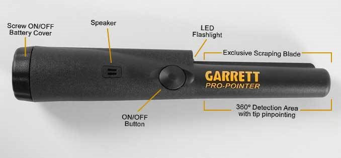 Detecteur de métal fouille manuelle Garrett propointer 1166000 csi ECLATS DESTOCKAGE