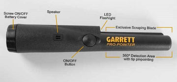 Detecteur de métal fouille manuelle Garrett propointer 1166000 csi ECLATS DESTOCKAGE