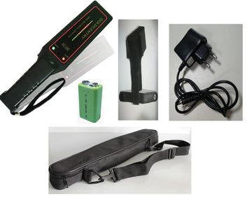 Détecteur de métaux 16 led + batterie rechargeable + chargeur + support ceinture + housse ECLATS DESTOCKAGE