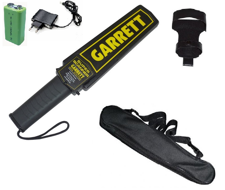 Détecteur de métaux + batterie + chargeur + heusse bandouliere + support ceinture securite garrett ECLATS DESTOCKAGE