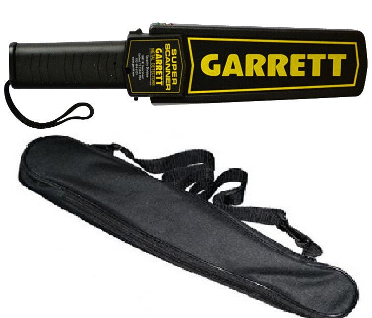 Détecteur de métaux + housse bandouliere securite garrett fouille manuelle Super scanner 1165180 ECLATS DESTOCKAGE