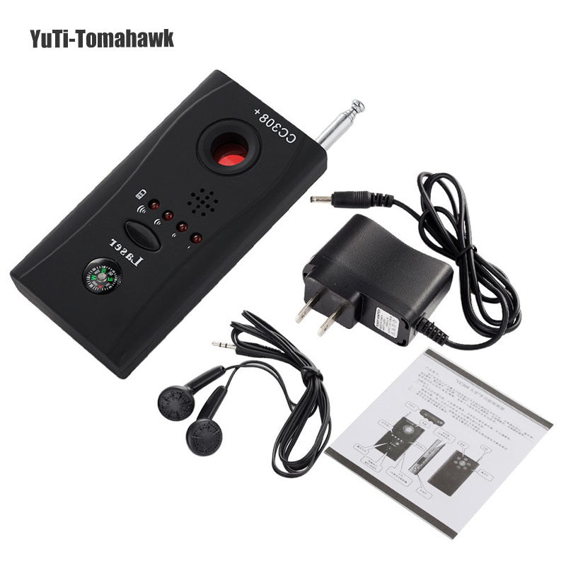 Detecteur de micro camera hf cc308+ version us 110v pour DECT appareil de radio et écoute avec 6 LED ECLATS DESTOCKAGE
