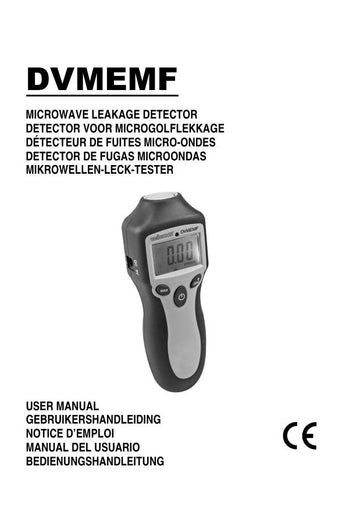 Detecteur fuite micro onde electromagnetique digital dvmemf radiation nocive detection ECLATS DESTOCKAGE