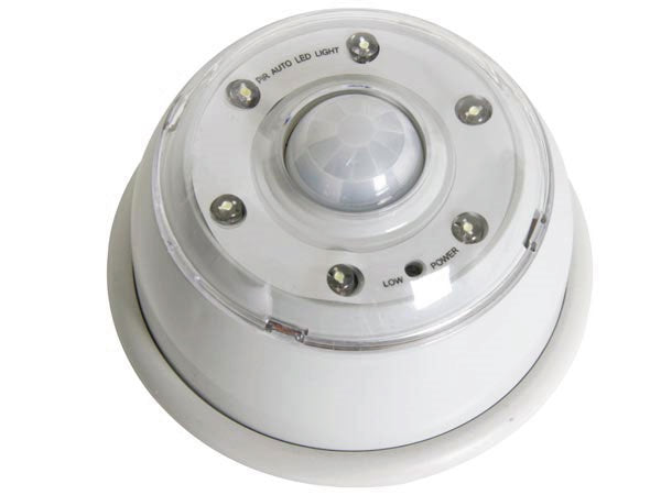 Detecteur mouvement capteur pir radar infrarouge automatique eclairage veilleuse 6 led zll404 ECLATS DESTOCKAGE