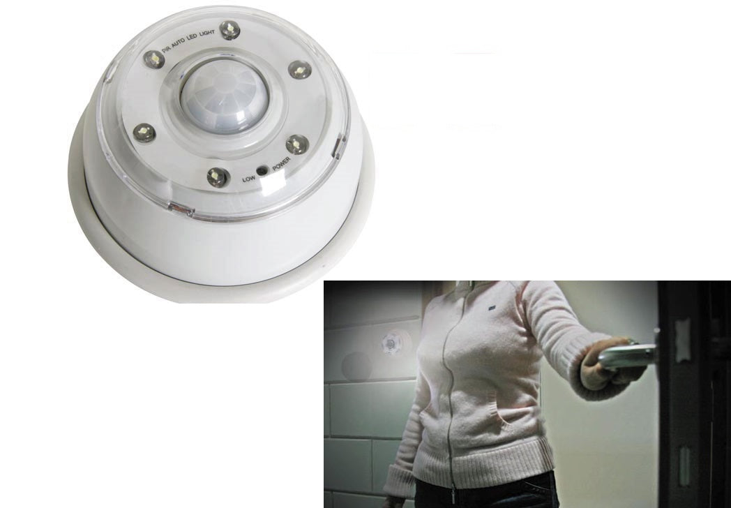 Detecteur mouvement eclairage veilleuse 6 led zll404 capteur pir cll404 radar infrarouge automatique ECLATS DESTOCKAGE