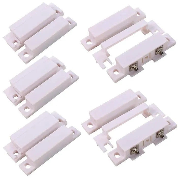 5 Detecteur ouverture capteur magnetique contact alarme nf saillie blanc mc-31 ECLATS DESTOCKAGE