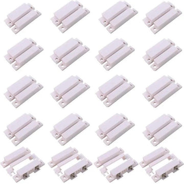 20 Detecteur ouverture capteur magnetique contact alarme nf saillie blanc mc-31 ECLATS DESTOCKAGE