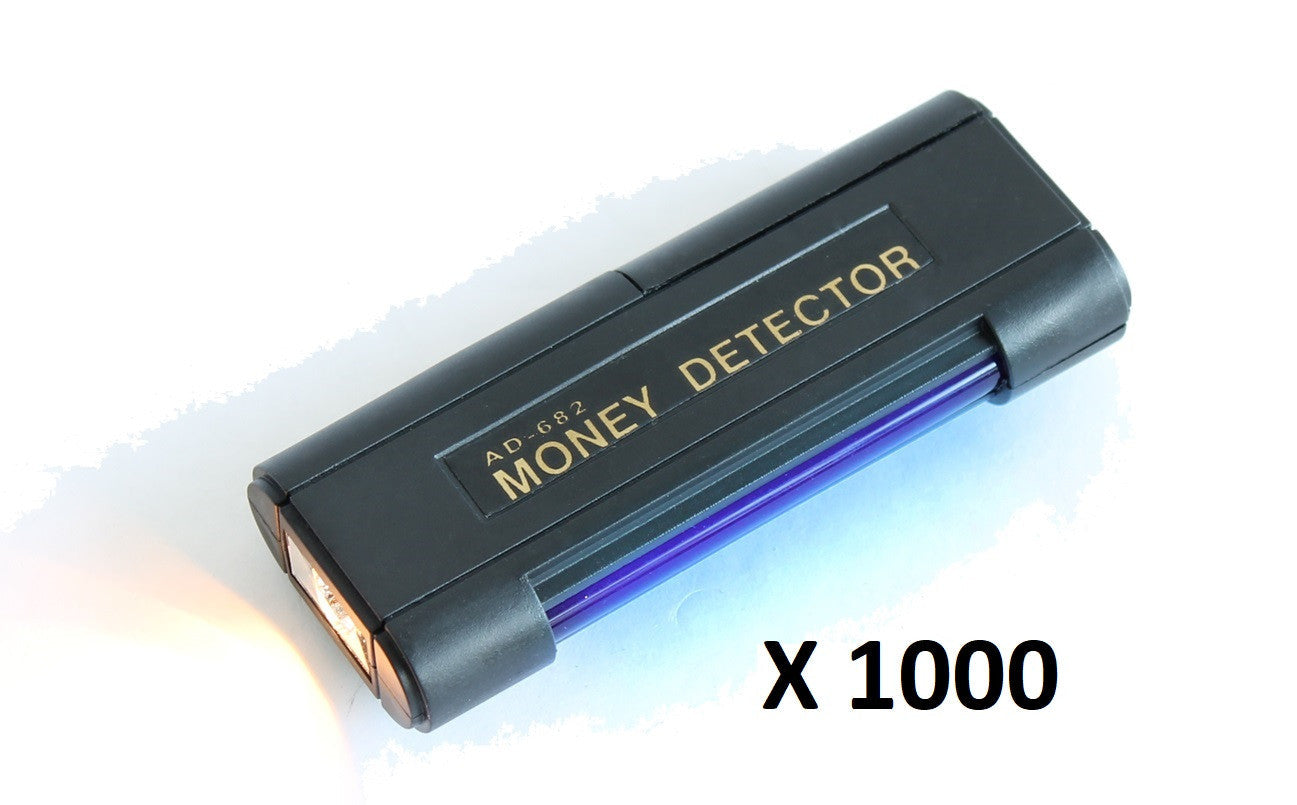 1000 Detecteurs uv faux billet euro carte bancaire lumiere noire torche lampe pile tube ultraviolet md-03 ECLATS DESTOCKAGE