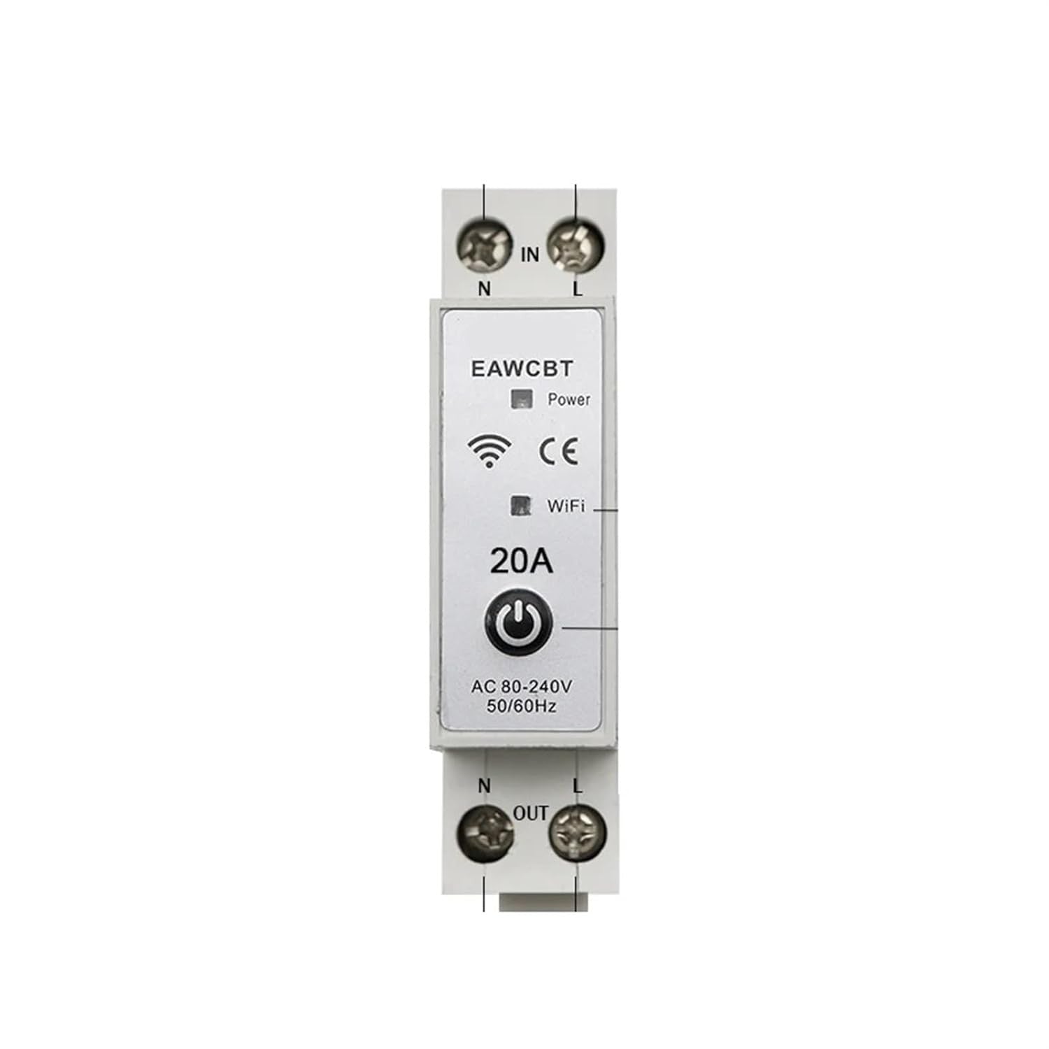 Disjoncteur monophasé phase neutre 20a wifi tuya interrupteur connecté EAWCBT minuterie 220v ECLATS DESTOCKAGE