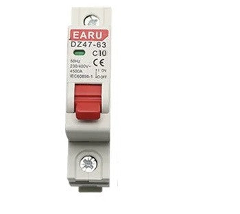Disjoncteur monophasé unipolaire 10a c10 dz47-63 ECLATS DESTOCKAGE