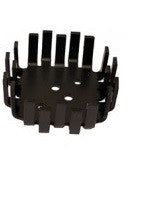 Dissipateur radiateur aluminium noir pour 1xto3 - dimension 64 x 64 x 22 mm  qura11 ECLATS DESTOCKAGE